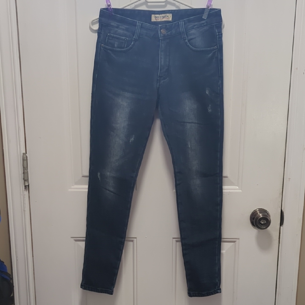 doubled Indigo Skinny Jeans